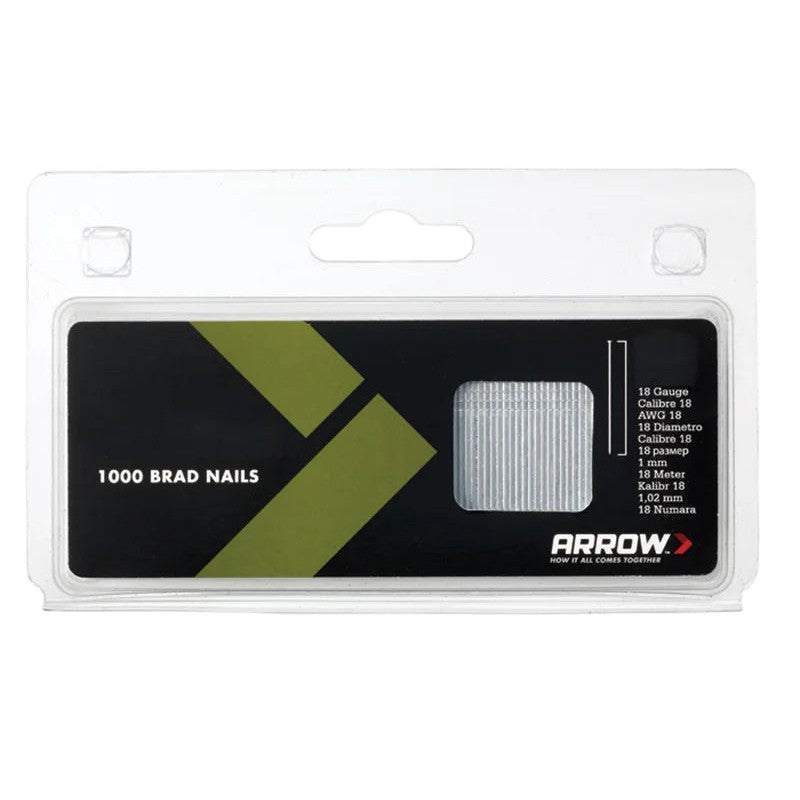 Arrow BN1824 Brad Nails 38mm 18g (Pack 1000) - ABN1824