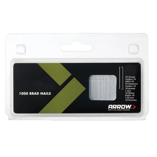Arrow BN1824 Brad Nails 38mm 18g (Pack 1000) - ABN1824