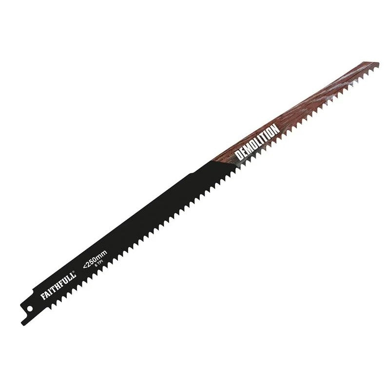 Faithfull S1411DF Bi-Metal Sabre Saw Blade Demolition 300mm 6 TPI (Pack 5)