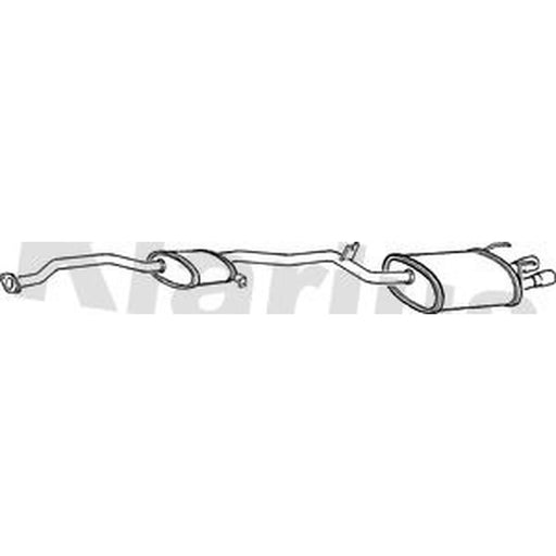Klarius Box With Tail Pipe Rear DN275D