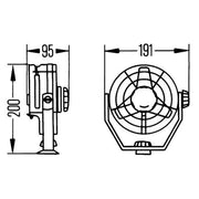 Hella Fan 24V 8EV 8EV 003 361-011 1505.008.00 8EV 003 361-011