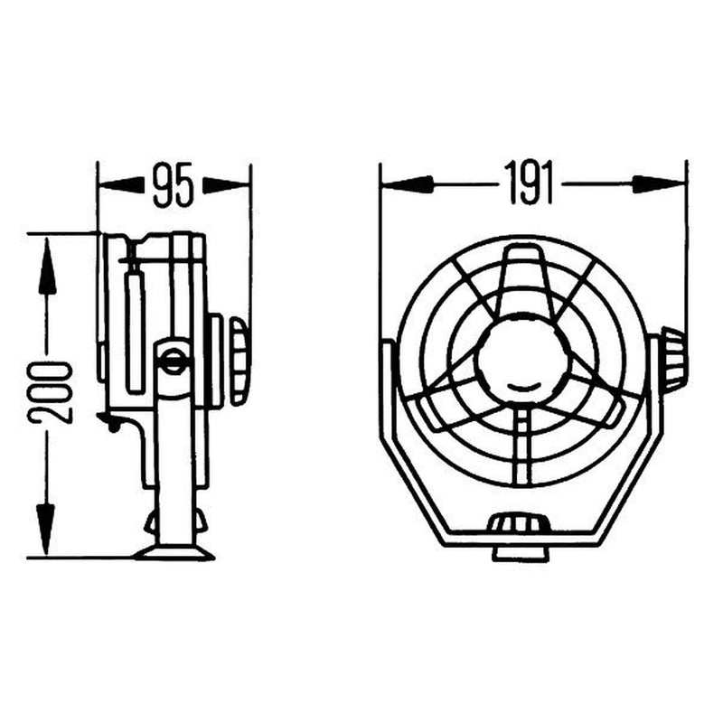 Hella Fan 24V 8EV 8EV 003 361-011 1505.008.00 8EV 003 361-011