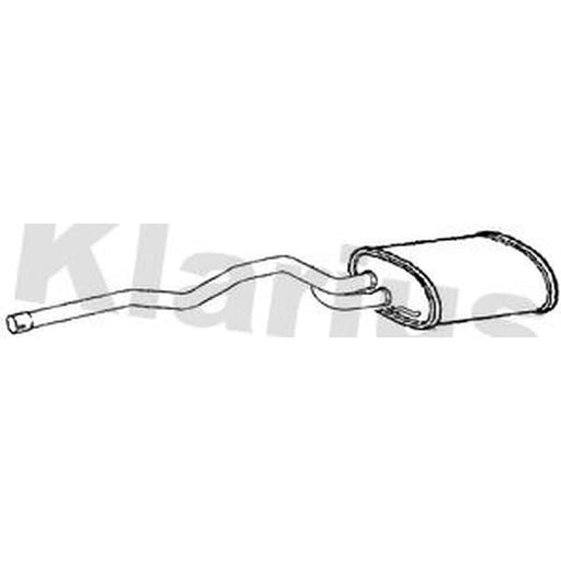 Klarius Box With Tail Pipe (Lh) Left Rear BM374W