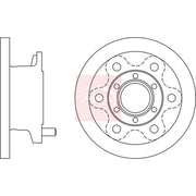 Apec 2 x Solid Front Brake Discs DSK961
