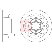 Apec 2 x Solid Front Brake Discs DSK961