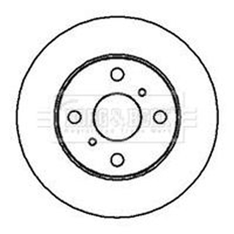 Borg & Beck 2 x Vented Front Brake Discs BBD4173