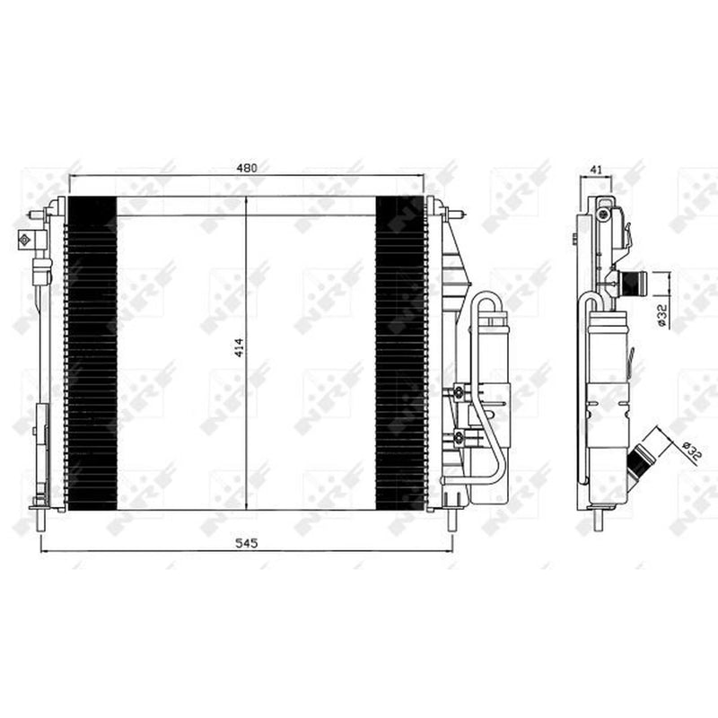 NRF Air Conditioning Condenser 35547