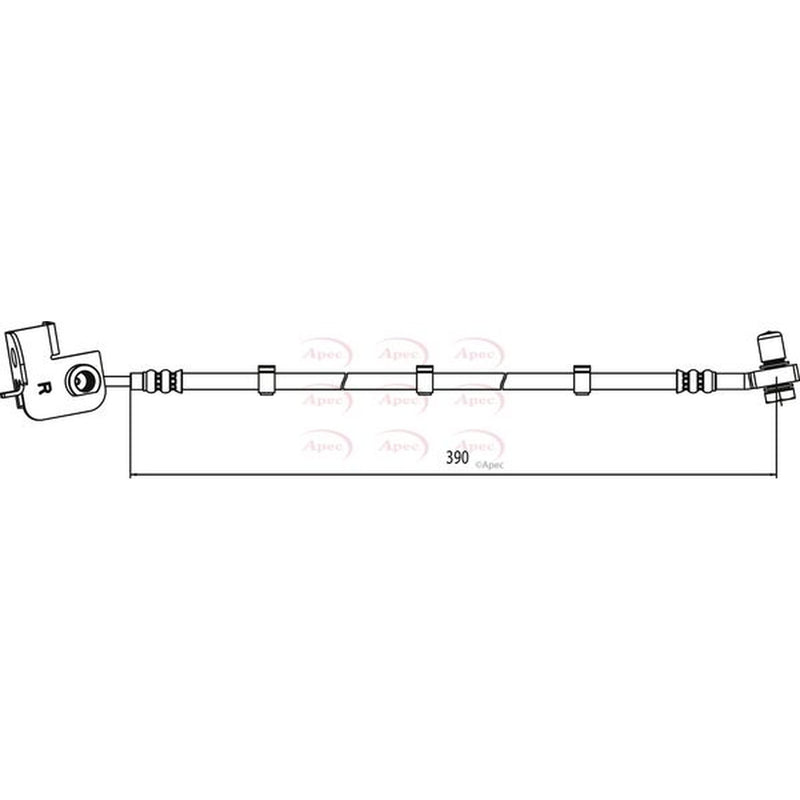 Apec Brake Hydraulic Hose Line Front Right HOS4012