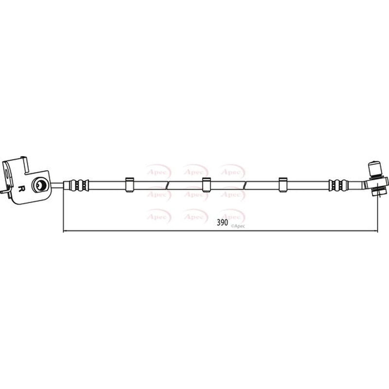 Apec Brake Hydraulic Hose Line Front Right HOS4012