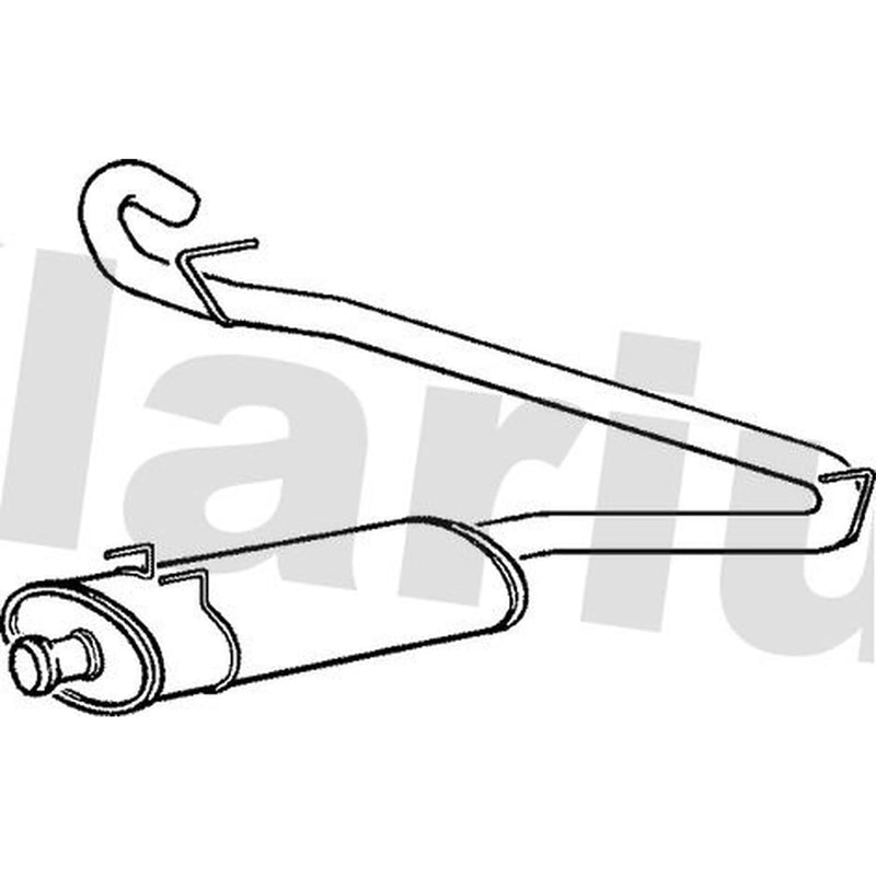 Klarius Box With Tail Pipe Rear RN742K