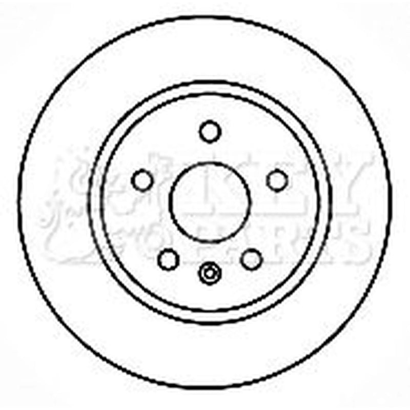 Key Parts 2 x Vented Rear Brake Discs KBD4766