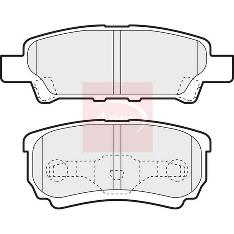 Apec Rear Brake Pad Set PAD1390