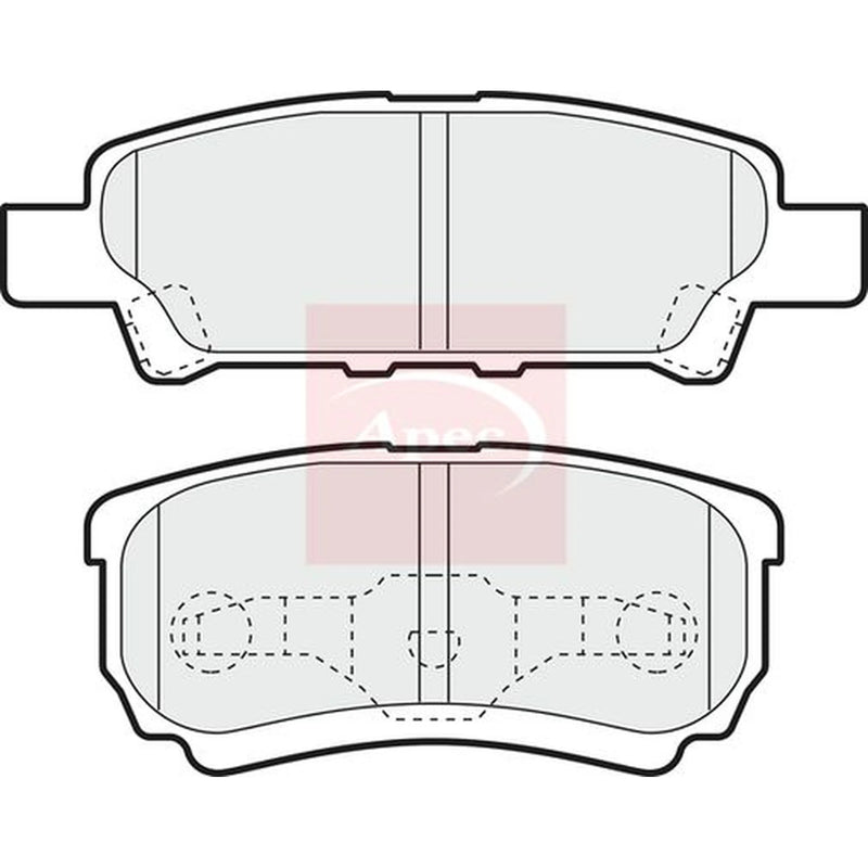 Apec Rear Brake Pad Set PAD1390