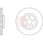 Apec 2 x Vented Front Brake Discs DSK2567