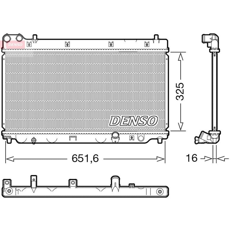 Denso Engine Radiator DRM40055
