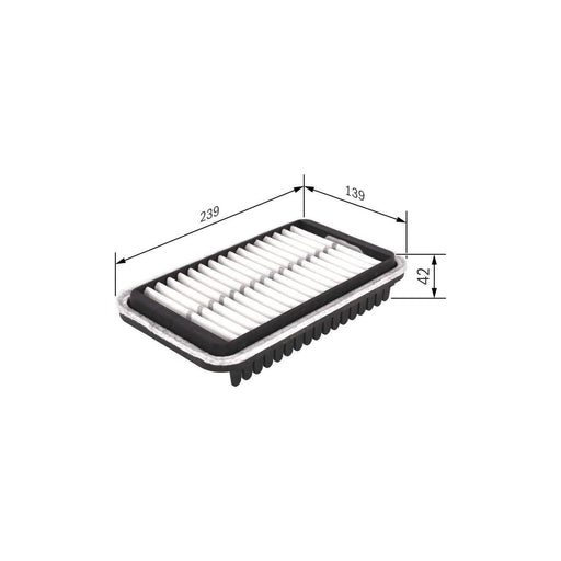 Genuine Bosch Car Air Filter S0418 Fits Suzuki Alto - 1.1 - 02-08 F026400418 Bosch  - Town Parts