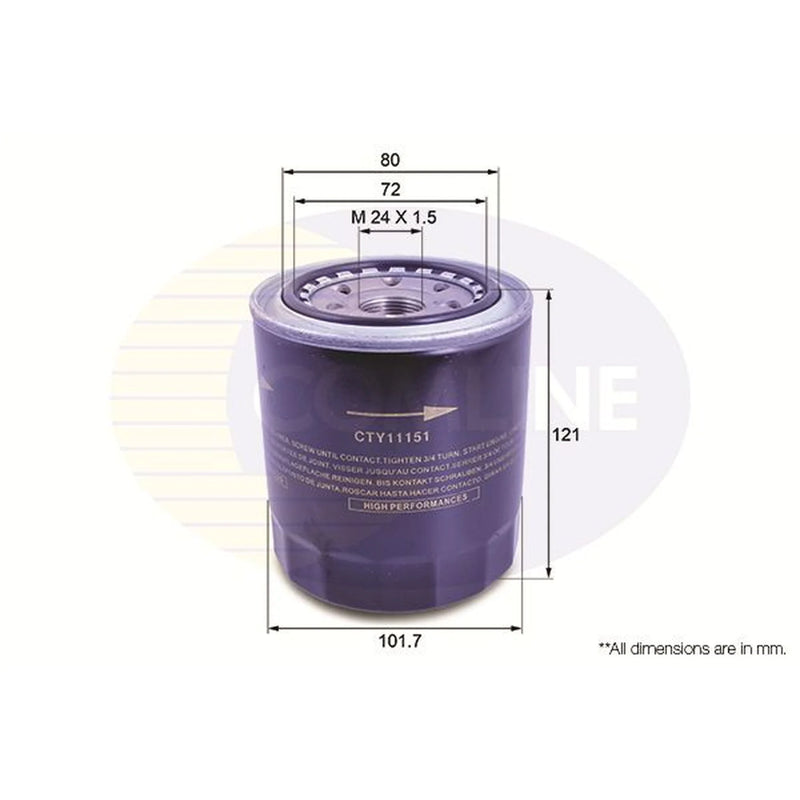 Comline Engine Oil Filter CTY11151