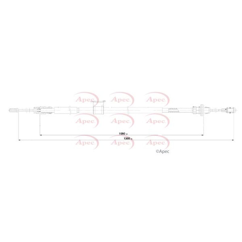 Apec Handbrake Cable Right Rear CAB1846