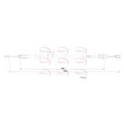 Apec Handbrake Cable Right Rear CAB1846