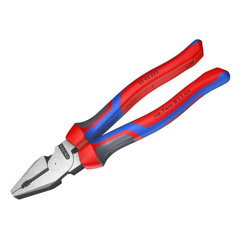 KNIPEX 02 02 225 High Leverage Combination Pliers Comfort Handles 225mm