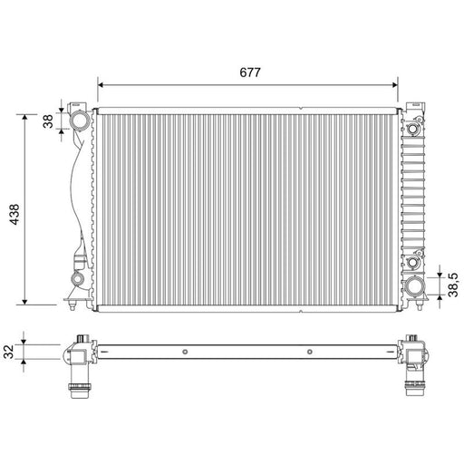 Valeo Engine Radiator 701777