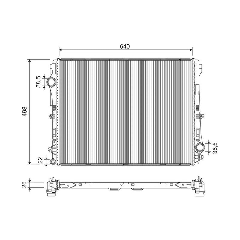 Valeo Engine Radiator 701314