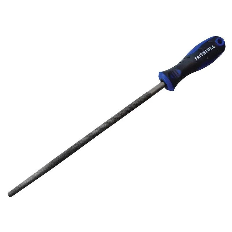 Faithfull Handled Round Second Cut Engineers File 250mm (10in) - FAIFIRSC10