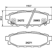 Mintex Rear Brake Pad Set MDB4100