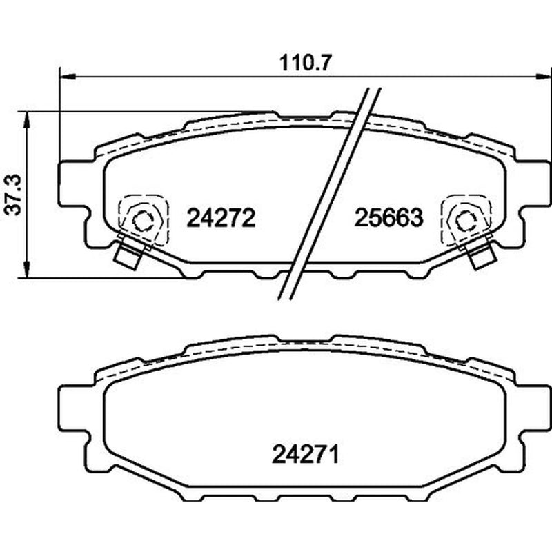 Mintex Rear Brake Pad Set MDB4100