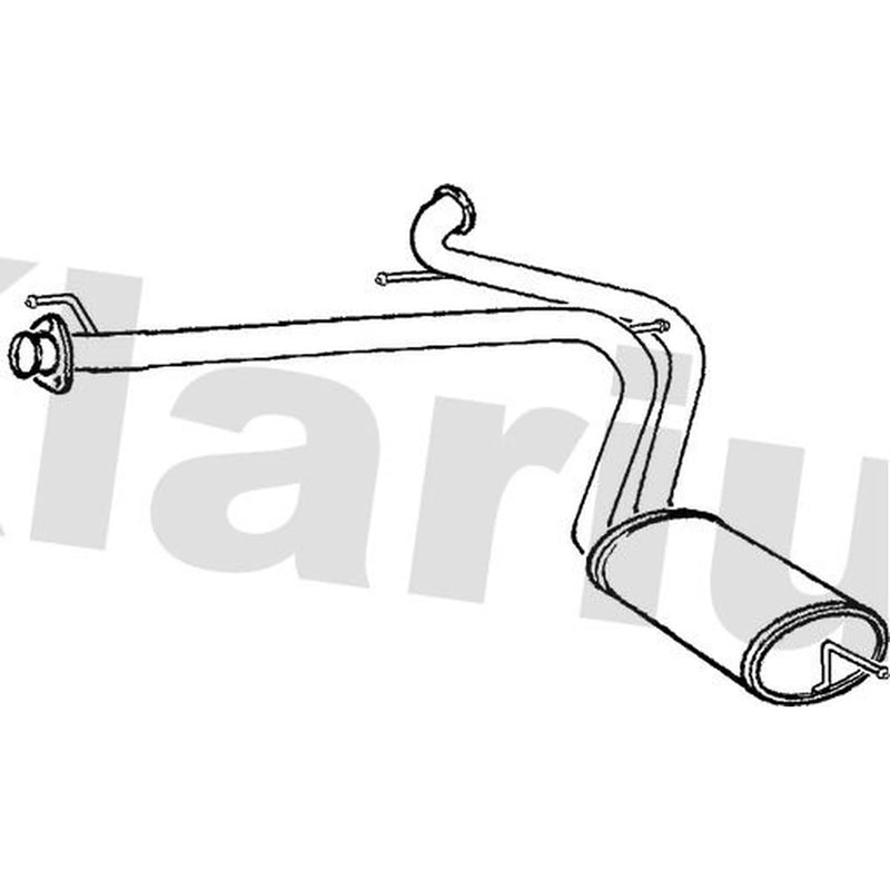 Klarius Box With Tail Pipe Rear PG740J