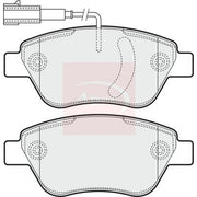 Apec Front Brake Pad Set PAD1549
