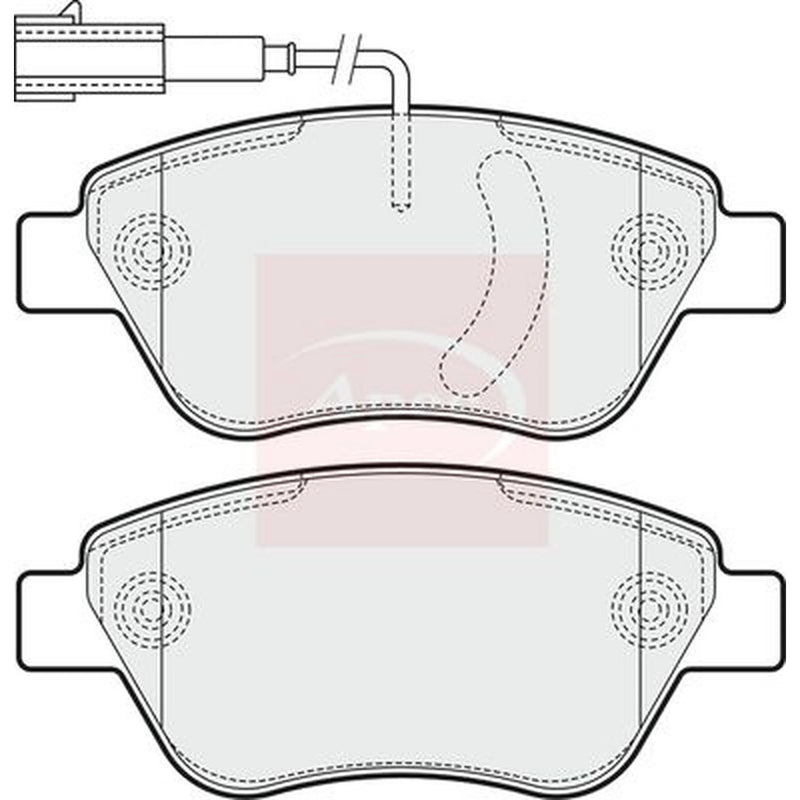 Apec Front Brake Pad Set PAD1549