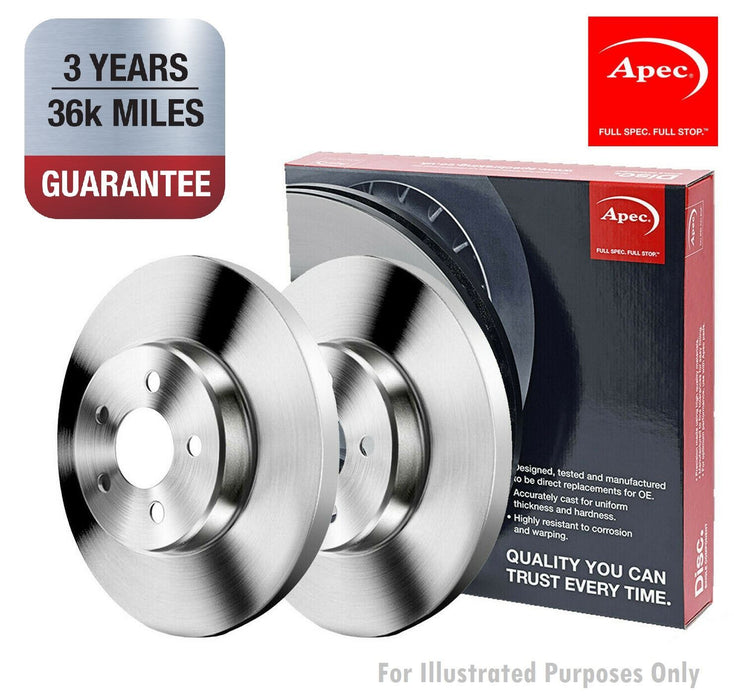 APEC Front & Rear Axle Brake Discs Set & Pads Braking Kit Fits Acura Vigor Brand - Town Parts