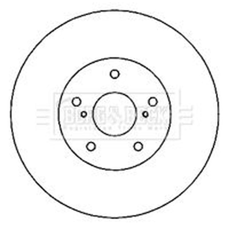 Borg & Beck 2 x Vented Front Brake Discs BBD4805