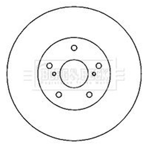 Borg & Beck 2 x Vented Front Brake Discs BBD4805