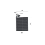 Mahle Air Conditioning Evaporator AE 220 000S