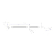 Juratek Brake Hydraulic Hose Line Front Right JBH1392R