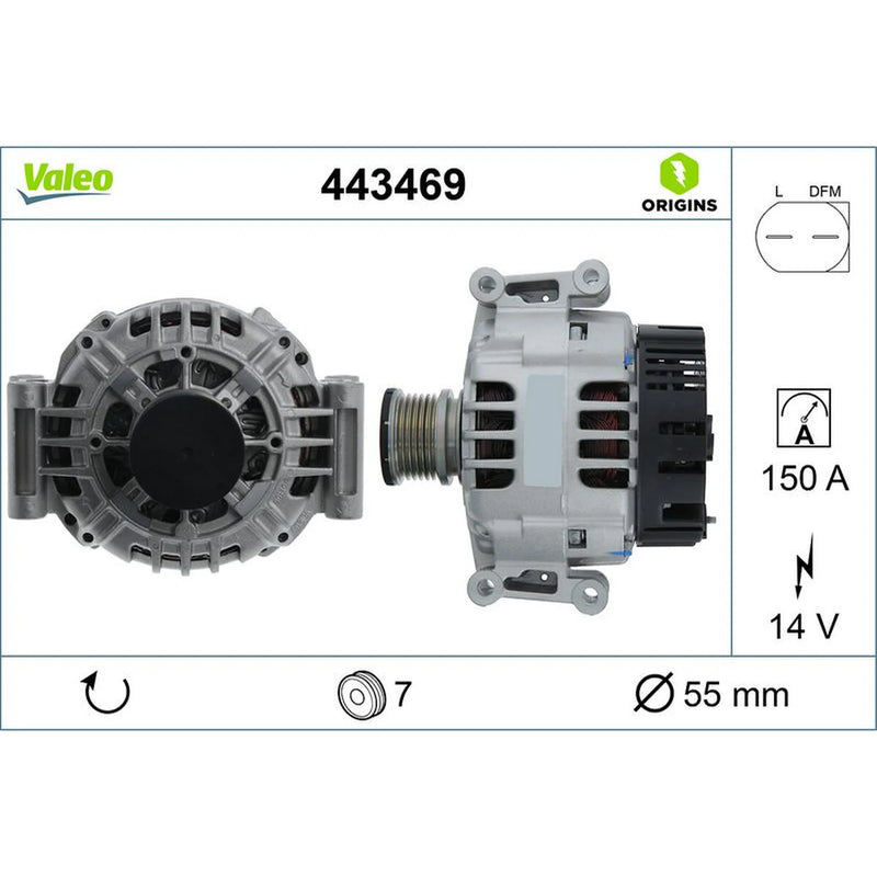 Valeo Car Alternator 12V 443469