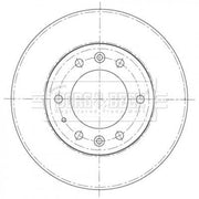Borg & Beck 2 x Vented Front Brake Discs BBD5403