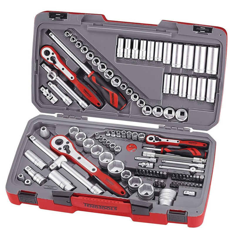 Teng Tools Socket Set MECCA PRO 111 Pieces 1/4", 3/8" & 1/2" Drive