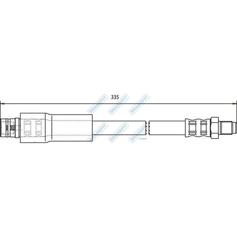 Apec Brake Hydraulic Hose Line Rear BHO4133