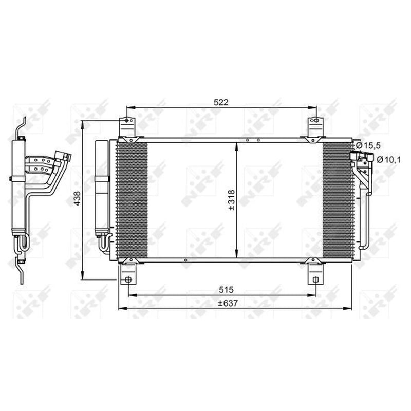 NRF Air Conditioning Condenser 35949