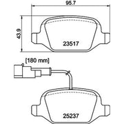 DON Rear Brake Pad Set PCP1488