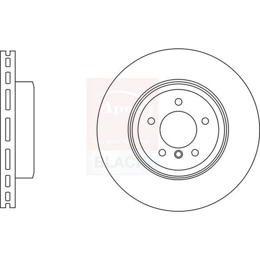 Apec 2 x Vented Front Brake Discs DSK3301B