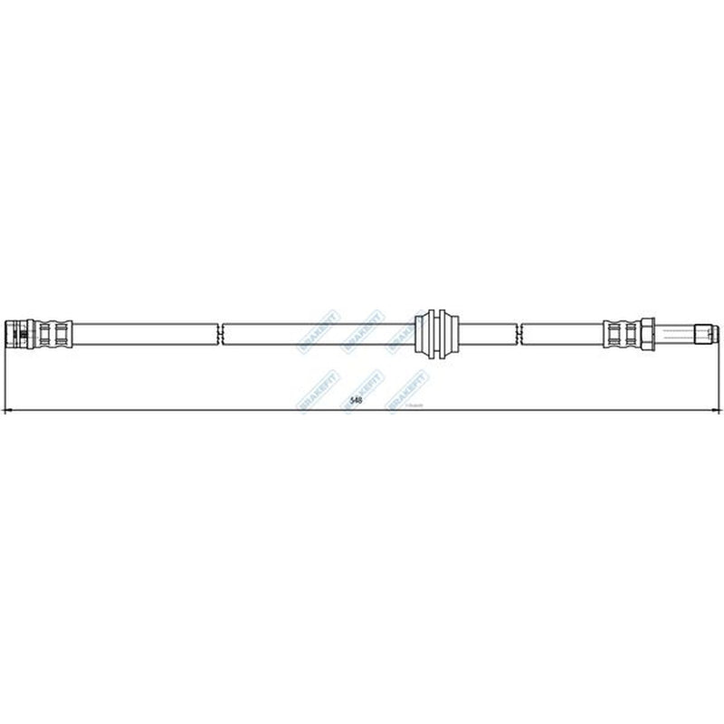 Apec Brake Hydraulic Hose Line Front BHO4132