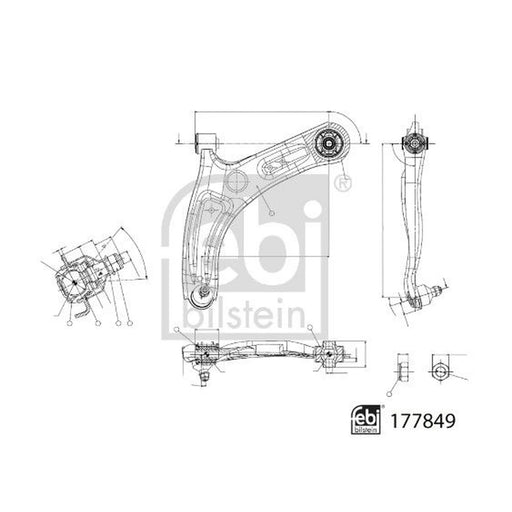 Febi Control/Trailing Arm Front Left 177849