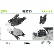 Valeo Front/Rear Wiper Motor Rear 582733