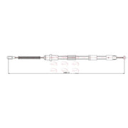 Apec Handbrake Cable Left Rear CAB1599