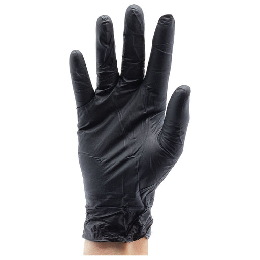 Draper Nitrile Gloves, Large, Black (Pack of 100) 31035 Draper  - Town Parts