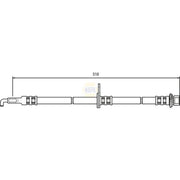 NAPA Brake Hydraulic Hose Line Front Right NBH1211